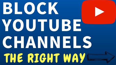 yutube chanel blocker|block specific YouTube channels.